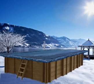 Interline Summer Winterabdeckung für Bali Pool | Blau | 210x210 cm