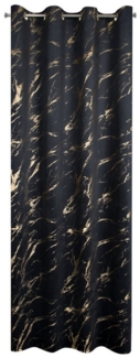 Eurofirany Vorhang Elegante, blickdichte Vorhänge aus Samt mit Glanzdruck, Ösen, Kräuselband Ösen Tunnelzug Polyester 140x250 140x270 cm