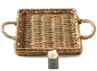 Rivièra Maison Dekotablett Rustic Rattan Mini Tray Square, Mini-Tablett