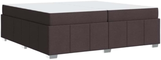 vidaXL Bettgestell Dunkelbraun 200 x 200 cm Stoff 3398310