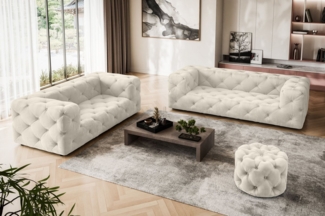 Places of Style 3-Sitzer FOLLINA, 3-Sitzer Sofa mit klassischer Chesterfield-Knopfheftung