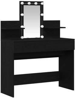 vidaXL Schminktisch Schwarze Eiche 100 x 40 x 130 cm Holzwerkstoff 868852