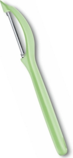 Victorinox | Universalschäler | extra scharfe Mikrozahnungsklinge | robuster hellgrüner Kunststoffgriff | Made in Switzerland | spülmaschinenfest