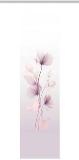 HOME WOHNIDEEN Schiebegardine Schiebegardine BEREKUA, Seidenoptik, 245x60 cm, Blumendruck, + Zubehör (1 St), 100% Polyester