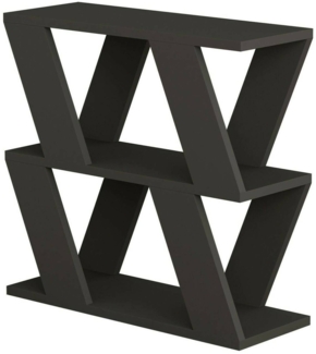 Dmora Wohnzimmertisch Beniamina, Niedriger Wohnzimmertisch, Kaffeeregal, Couchtisch für Sofa, 60x22h57 cm, Anthrazit