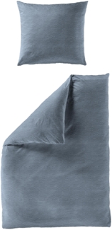 BIERBAUM Bettwäsche Chic Uni, Seersucker, 2 teilig, Schickes Unidesign: Modern und elegant für jedes Schlafzimmer