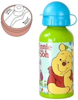 Disney Winnie Puuh Thermoflasche Alu-Trinkflasche Pooh 400 ml Winnie Puuh Sport-Aluminium-Flasche