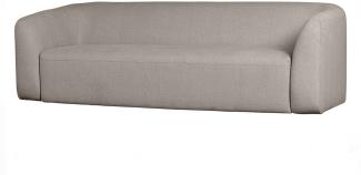 3-Sitzer Sofa Sloping aus Stoff, Off White