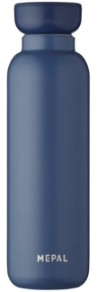 Mepal - Isolierflasche Ellipse - Doppelwandige Thermo Wasserflasche - Thermosflasche für Unterwegs - 12 Stunden heiß & 24 Stunden kalt - Edelstahl - 500 ml - Nordic Denim