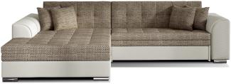 ELTAP 'Sorento', Ecksofa, Eckcouch, Beige, 78 x 194 x 296 cm, Links