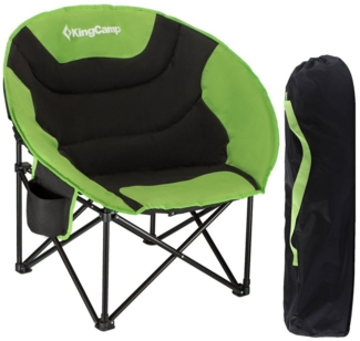 KingCamp Campingstuhl MoonChair L Camping Klapp Stuhl, Falt Sessel Garten Angel Outdoor 120 kg