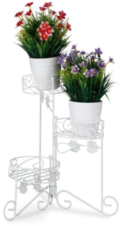 Blumenständer Metall weiß 10026243