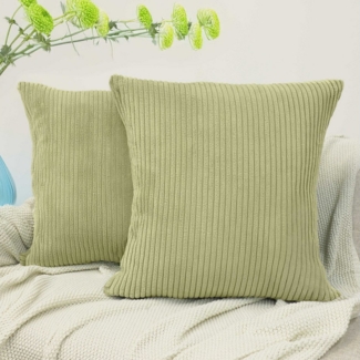 Amilian Dekokissen mit Füllung und Kissenbezug - 2er Set - Kissen, Zierkissen, Sofakissen, (2 Stück), Kopfkissen, Kuschelkissen, Couchkissen mit Kissenfüllung