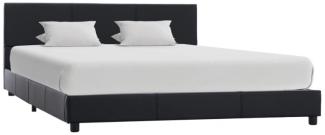 vidaXL Bettgestell Schwarz Kunstleder 160x200 cm 284772