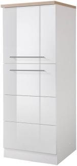 KOCHSTATION Seitenschrank KS-Wien Breite 60 cm, Höhe 165 cm, Türanschlag wechselbar