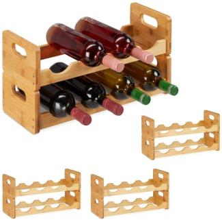 4 x Weinregal für je 8 Flaschen