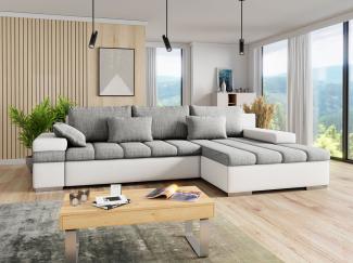 Ecksofa Bangkok, Seite: Rechts, Farbe: Soft 017 + Lawa 05