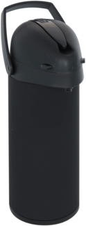 Edelstahl Pump-Thermokanne 1,9 Liter schwarz Ø 13 x H 36,5 cm Kaffeekanne