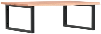 vidaXL Waschtischplatte mit Halterung Stahl und Massivholz Eiche 3302645