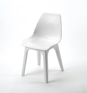 EOLO Schalenstuhl Gartenmöbel Loungesessel - weiss