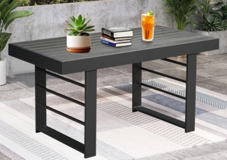 MeXo Gartenlounge-Set Gartenmöbel Set Aluminium Loungeset für Terrasse Balkon, (Esstisch, 1-tlg, 1×Tisch), wetterfest Gartentisch Balkontisch Loungetisch Kaffeetisch