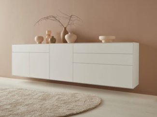 LeGer Home by Lena Gercke Sideboard Essentials (2 St), Breite: 279cm, MDF lackiert, Push-to-open-Funktion