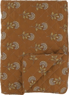 Chic Antique - Decke Quilt Kuscheldecke 180x130cm Blumen Terracotta 16102614