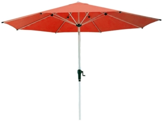 anndora-sonnenschirm Marktschirm ø 3 m Balkonschirm mit Kurbelmechanik, Kurbelsystem zum Öffnen - UV beständiger, wasserabweisender Stoff