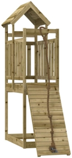 vidaXL Spielturm mit Kletterwand Imprägniertes Kiefernholz 3155965