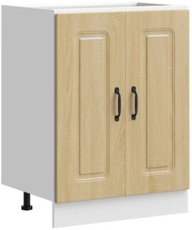 Spülenunterschrank, Küchenschrank Kalmar Sonoma-Eiche 60x46x81,5 cm de5664