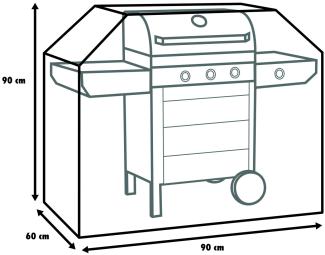 Primaster Schutzhülle Gasgrills Grillwagen Abdeckung Grillhaube Schutzhülle