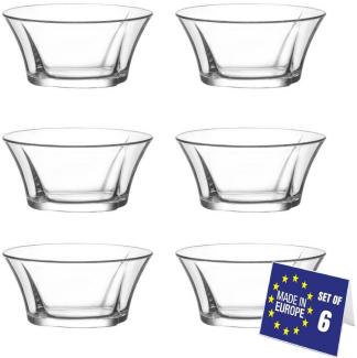 LAV Schale Truva Glasschalen: 6er Set 310cc, Ideal für Desserts, (6-tlg)