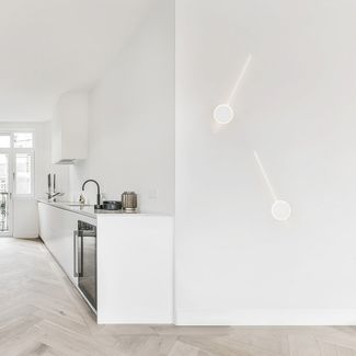 Nova Luce 9061426 CLOCK LED Wandleuchte 3000K Weiß