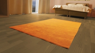 morgenland Wollteppich Uni - Gabbeh Teppich - Softy, rechteckig, Höhe: 1,6 mm, Gabbeh Optik, Uni Farben, reine Wolle, sehr weicher Flor, Wohnzimmer