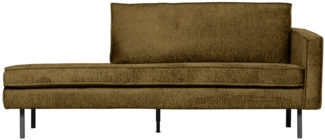 Daybed Rodeo aus Struktursamt Rechts, Brass