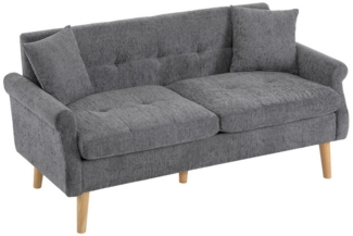 Odikalo 2-Sitzer Polstermöbel Chenille-Stoff Doppelsofa Polstersofa dicken Kissen