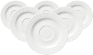 Ritzenhoff & Breker Levi Kaffeeuntertasse ø 15,5 cm weiß 6er Set - DS