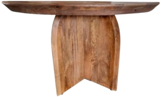 BENEDO MÖBEL Couchtisch TERRA - aus massivem Mangoholz, Qualität & zeitloses Design, Runder Couchtisch für stillvolles wohnen, Maße: 70cm oder 80 cm