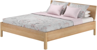 Metallfreies Doppelbett aus Buchenholz 180x200 mit wählbaren Zubehör V-60.93-18ohne Zubehör