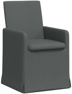 vidaXL Esszimmerstühle 2 pcs Dunkelgrau 57 x 67 x 95 cm Stoff 42017904