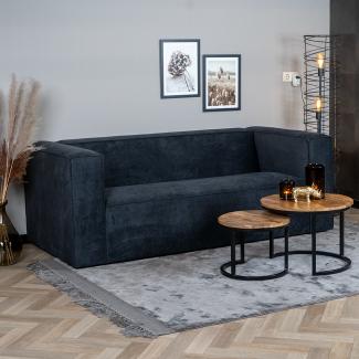 Bronx71 Sofa Memphis 2,5-Sitzer Stoff schwarz