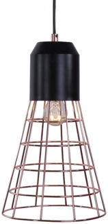 Pendelleuchte, Käfigschirm, kupfer, H 158 cm, DALGETY