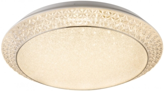 Deckenleuchte LED Rund Deckenleuchte Kristalle Fernbedienung 41314-40