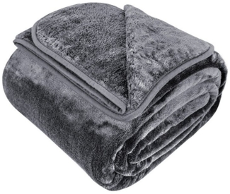 Wohndecke Cashmere-Feeling Kuscheldecke super weich & flauschig – Fleecedecke, Gräfenstayn, dicke & warme Sofadecke, Wohndecke & Tagesdecke - Überwurf Sofa, Couch