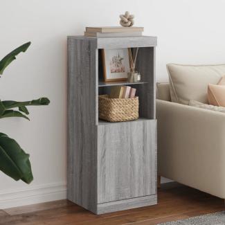 vidaXL Sideboard mit LED-Leuchten Grau Sonoma 41x37x100 cm 836691