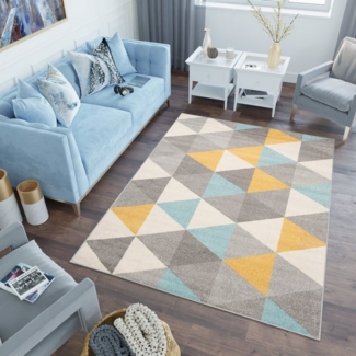 Tapiso Kinderteppich LAZUR, rechteckig, Höhe: 9 mm, Kurzflor, modern Design