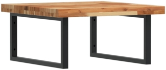 vidaXL Waschbeckenregal Wandmontage Stahl und Akazienholz 3302885