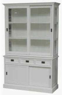 Casa Padrino Shabby Chic Landhaus Stil Schrank Buffetschrank 125cm - Schrank Esszimmer