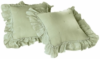 Mirabeau Kissenhülle Kissenhülle 2er Set Martone grün, (2 Stück)