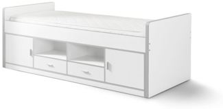 Kojenbett Kalinda 207x98x79 Holzwerkstoff Weiß
